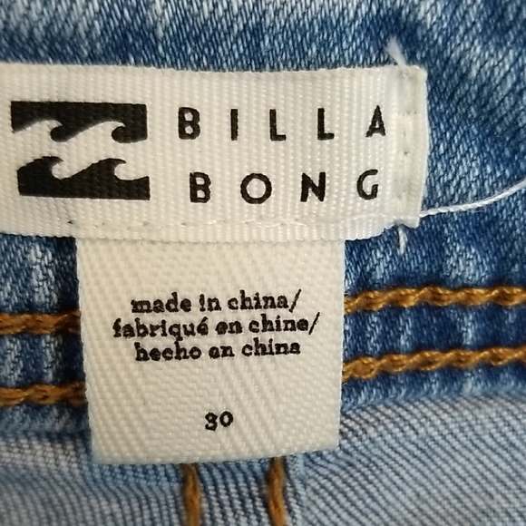 Billabong Free Fall High Waist Wide Leg Jeans Size 30 - Picture 2 of 9
